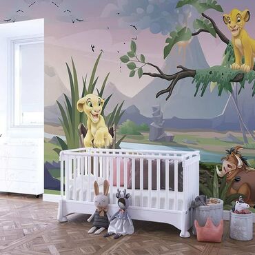 Tapete: Zidna tapeta sa motivima iz animiranog filma „Kralj Lavova“, idealna — 23