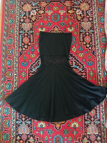 gün eynəyi: Qara qadın geyim dəsti - Qara kokteyl/ziyafət paltarı: bel hissəsində — 2