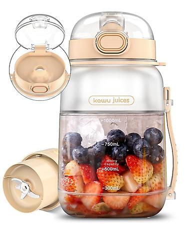 fresh juice blender: Daşınan Şirəçi Blender – 1000 ml Meyvə, tərəvəz, smuzi və kokteyləri — 1