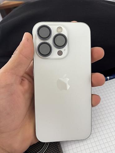 IPhone 15 Pro, Б/у, 256 ГБ, White Titanium, Чехол, 92 % at lalafo.kg IPhone 15 Pro, Б/у, 256 ГБ, White Titanium, Чехол, 92 %