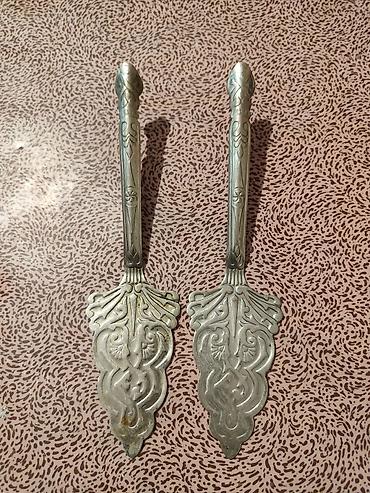 Məhsul: Metaldan dekorativ desert/pasta spatula dəsti (2 ədəd) lalafo.az -da Məhsul: Metaldan dekorativ desert/pasta spatula dəsti (2 ədəd)