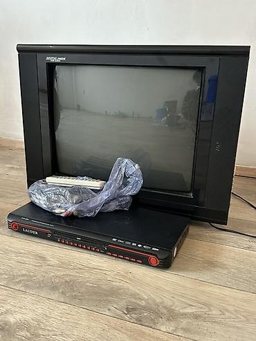 micro cd: Телевизор с кинескопом + DVD‑проигрыватель Комплект: - CRT‑телевизор — 1