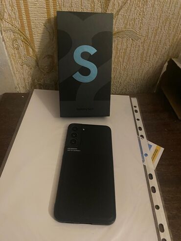 умный телефон: Samsung Galaxy S22 Plus, Колдонулган, 256 ГБ, түсү - Жашыл, 2 SIM