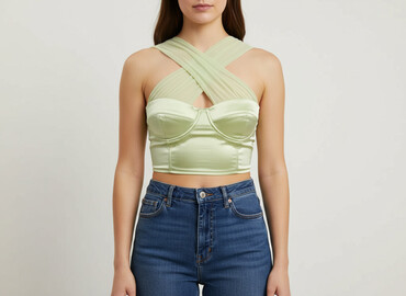 stradivarius bluzy: PrettyLittleThing, Топ жіночий, розмір L