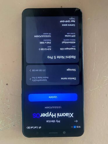 Redmi: Redmi, Redmi Note 5 Pro, Б/у, 64 ГБ, цвет - Черный