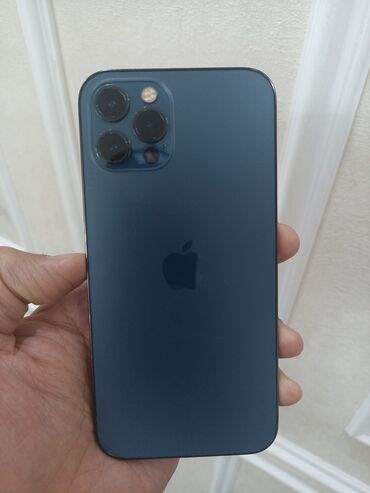 Apple iPhone: IPhone 12 Pro, Б/у, 128 ГБ, Синий, Кабель, 80 %