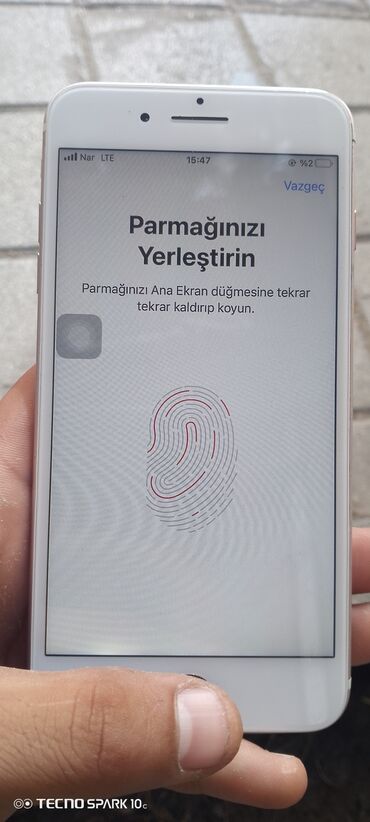 Aş qazanı: IPhone 7 Plus, Rose Gold, Barmaq izi