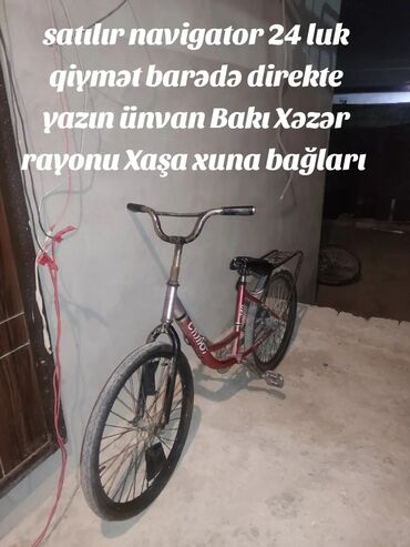Çəngəllər: Şəhər velosipedi 24", sürətlərin sayı: 1