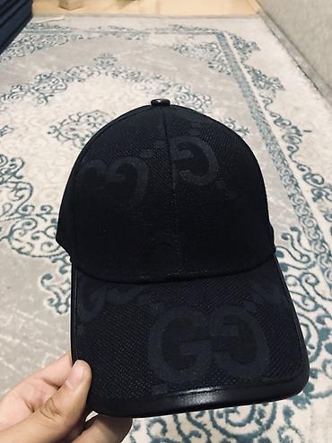 made: Кепка Gucci в чёрном цвете с фирменным жаккардовым узором GG по всей — 4
