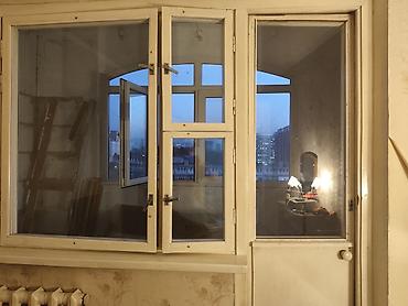 дверь балконная: Деревянный оконно-дверной блок для выхода на балкон. - Конфигурация — 1