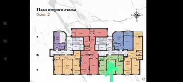 квартира бишкег: Строится, Элитка, 2 комнаты, 57 м²