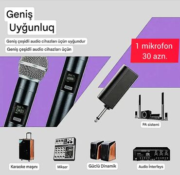 Mikrofonlar: Yeni Simsiz (Bluetooth) Mikrofon Ünvandan götürmə — 7