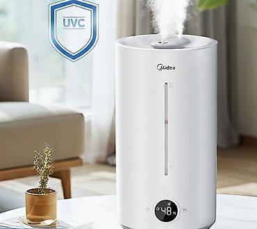 гигрометры: Увлажнитель воздуха Midea AI Smart S-UV98K Охват до 30 кв м Удобное — 1