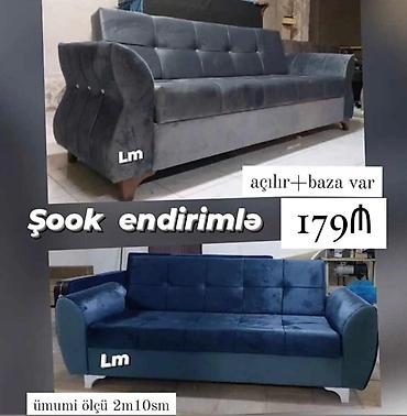 zal üçün mebel: Divan-kravat, Yeni, Açılan, Bazalı, Parça, Ödənişli çatdırılma — 1