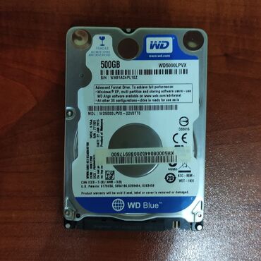 playstation 3 harddisk: Daxili Sərt disk (HDD) Western Digital (WD), 512 GB, İşlənmiş