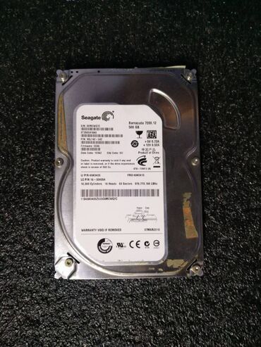 Жесткие диски, переносные винчестеры: Накопитель, Б/у, Seagate, HDD, 512 ГБ, 3.5", Для ПК