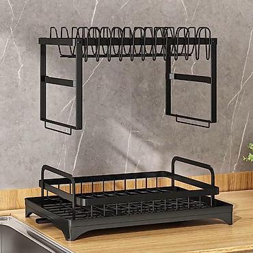 ikea vakum drzaci: Dvostruki stalak za sušenje sudova – Metalni kuhinjski organizer sa — 5