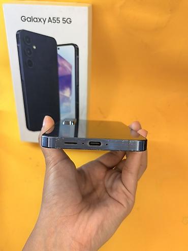 tecno pova neo 6: Samsung Galaxy A55 5G, Б/у, 256 ГБ, цвет - Синий, В рассрочку — 2