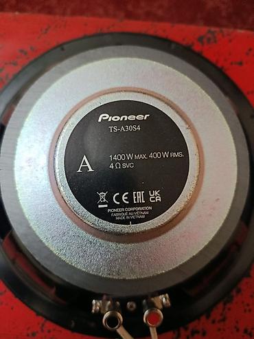 pioneer 5250: Pioneer sabvufer + Sony Xplod gücləndirici dəsti - Sabvufer: Pioneer — 6