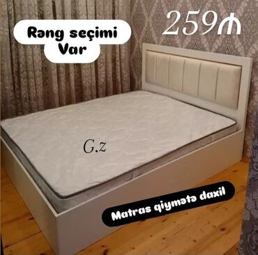 Çarpayılar: İkinəfərlik çarpayı, Bazasız, Matras ilə, Siyirməsiz — 8