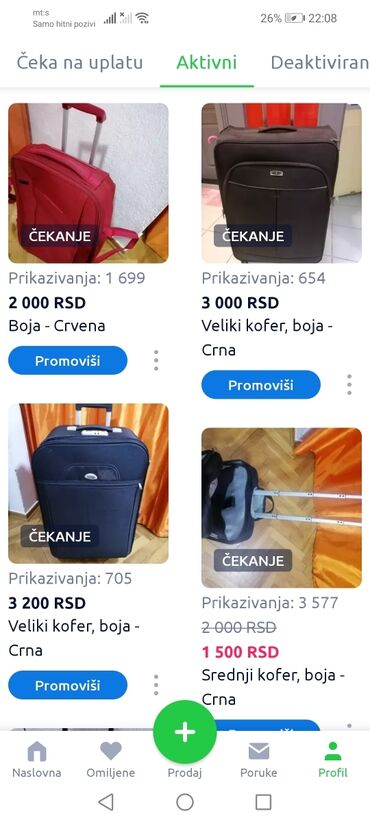 Sportske torbe i rančevi: Sportska torba dobra na Rame ili u ruke
Adidas 
 Mirjevo — 24