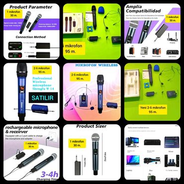 Mikrofonlar: Yeni Simsiz (Bluetooth) Mikrofon Ünvandan götürmə