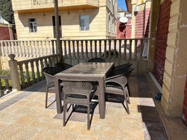 heyet ucun stol stul: Balkon üçün, İşlənmiş, 6 stul