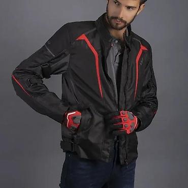 Ostale jakne: LS2 muška moto jakna – tekstilna, crno-crvena - Sportski kroj sa — 5