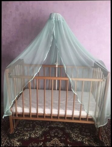 детскую кроватку с балдахином: Кроватка детская производство Россия матрас новый в упаковке