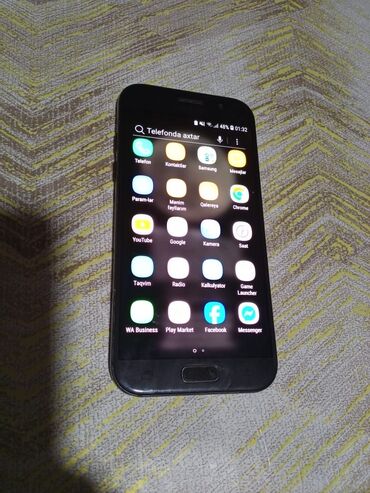 dell notebook adapter: Samsung Galaxy A3 2017, rəng - Qara, Barmaq izi
