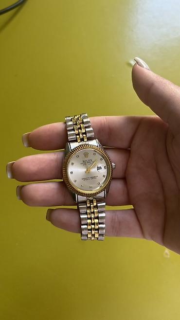 qol saati casio: Rolex saat – ikirəngli (qızılı/gümüşü) klassik dizayn - Korpus — 2