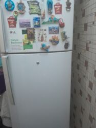 Çəngəllər: İşlənmiş 2 qapılı LG Soyuducu Satılır, rəng - Ağ, Təkərli