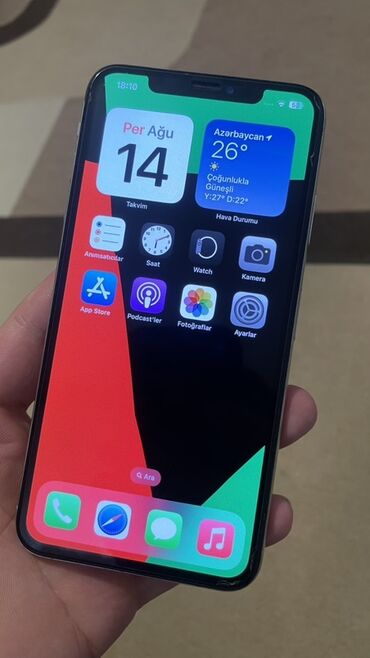 ikinci el printer: IPhone X, 64 ГБ, Белый, Беспроводная зарядка