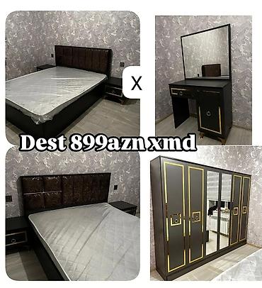 dəsti: Yataq otağı mebel dəsti Tərkib: - İkineferlik çarpayı (yumşaq başlıq — 1