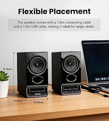Audio: Edifier R20BT Black - Həm yığcam, həm maksimum funksional akustika — 10