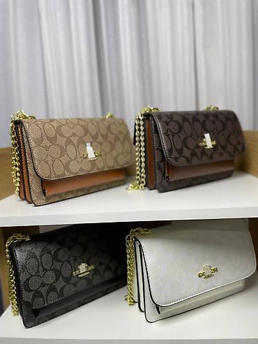 Классические сумки: Классическая сумка, Coach, Китай, Материал: Экокожа, Жёсткая конструкция, Женские, Новый — 7