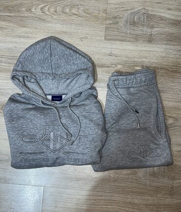 Спортивные костюмы: Мужской спортивный костюм, M (EU 38), Gant, Б/у, цвет - Серый, Самовывоз, Платная доставка