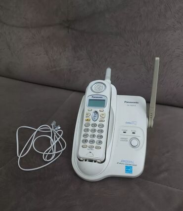 kabelsiz ev telefonlari: Stasionar telefon Panasonic, Simli, Yeni, Ünvandan götürmə