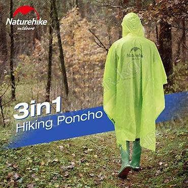 🟠 Плащ-дождевик Naturehike Hiking Poncho 3в1 🟠 ⠀ Накидка от дождя