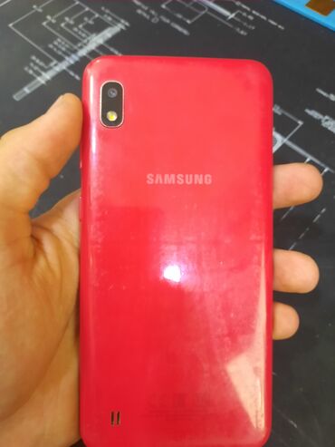 samsung d840: Samsung Galaxy A10, 32 GB, rəng - Qırmızı, Zəmanət, Sensor, İki sim kartlı