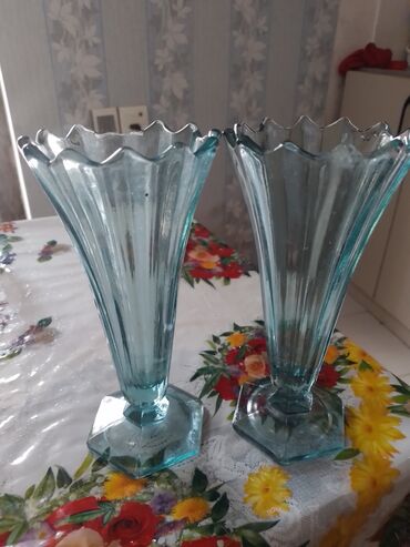 Digər dəstlər və servizlər: Kəsmə naxışlı şüşə-servis dəsti - 6 ədəd uzun qədəh – zərif kəsmə — 12