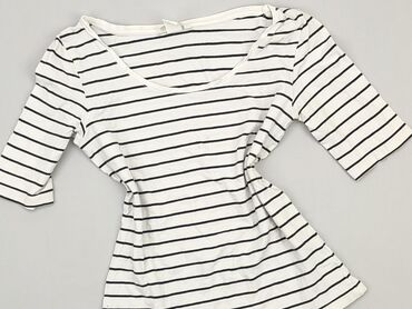 czerwona bluzki w serek: Blouse, H&M, S (EU 36), condition - Good