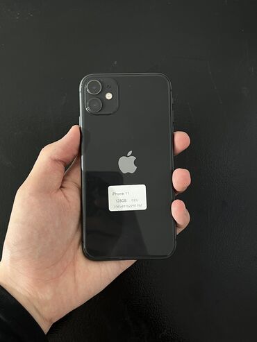 Apple iPhone: IPhone 11, Б/у, 128 ГБ, Черный, 93 %