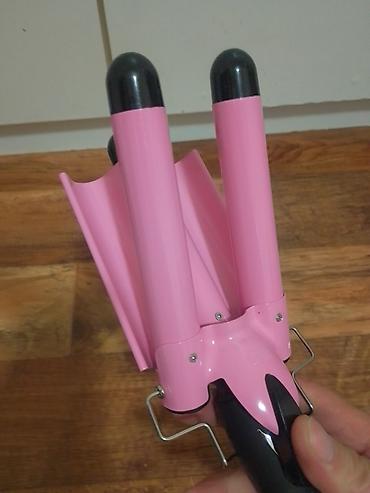 Figaro za kosu: Figaro-Trostruki uvijac za talasastu kosu je potpuno ispravan, u — 5