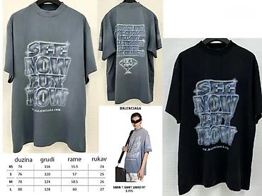 Majice: Men's T-shirt Balenciaga, bоја - Siva — 1