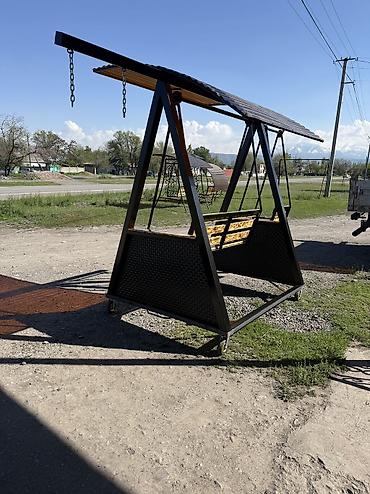 тент крыша: Садовые качели Металл, Со спинкой, С крышей — 7