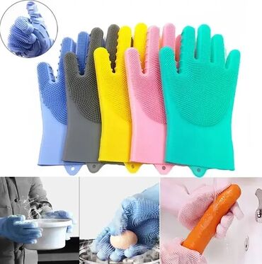 посуда для муки: Универсальные, резиновые перчатки Изготовлено из резины отличного