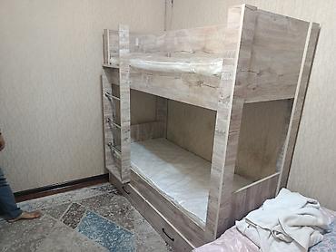 Uşaq mebeli: Oğlan və qız üçün, Yeni, Çarpayı, Matras ilə, Siyirməli, Laminat — 1