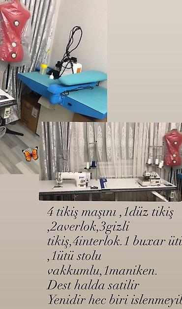 Digər biznes avadanlığı: Tikiş sexi uçun avadanlıqlar hamısı təzədi birlikdə 1600m tək tək — 1