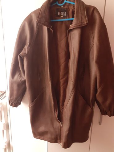 magnetni lak za nokte: Leather jacket Genuine leather, color - Brown